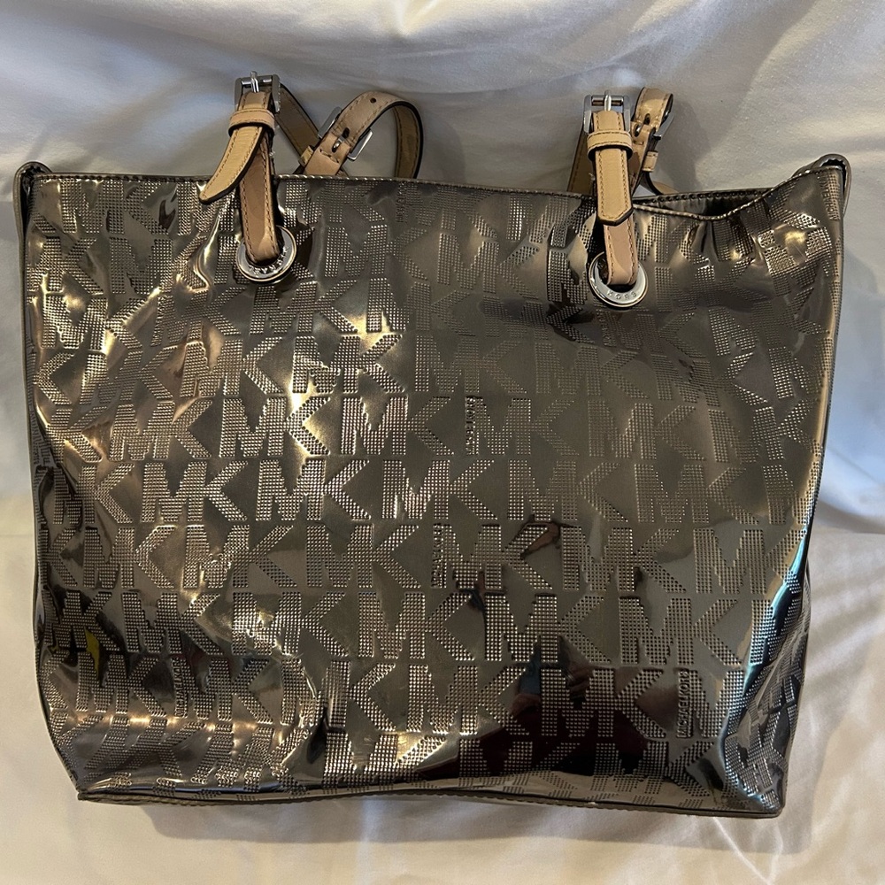 Michael Kors Silver Tote Bag